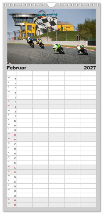 Motorrad Rennsport (CALVENDO Familienplaner 2027)