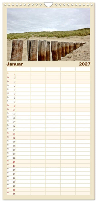 Traumhaftes Zeeland (CALVENDO Familienplaner 2027)
