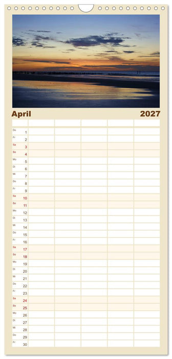 Traumhaftes Zeeland (CALVENDO Familienplaner 2027)