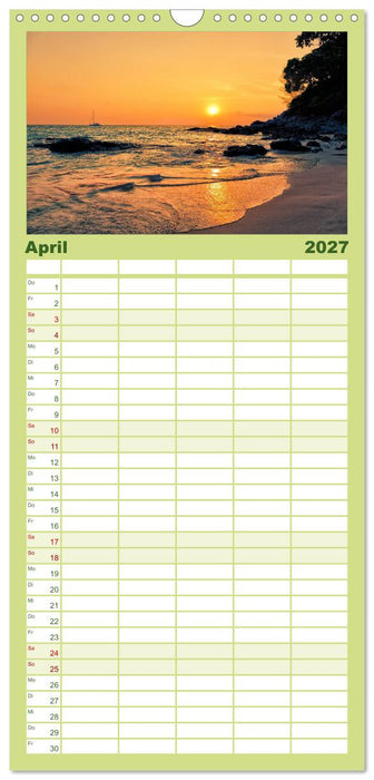 Zauberhaftes Thailand (CALVENDO Familienplaner 2027)