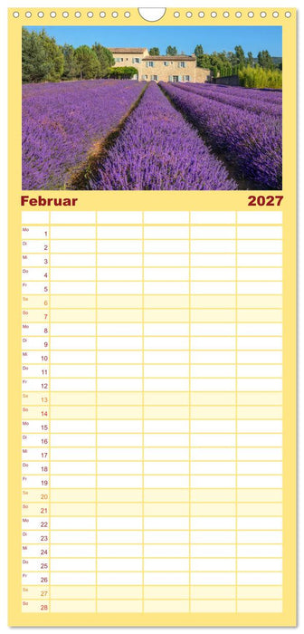 Provence, Lavendelzeit in Südfrankreich (CALVENDO Familienplaner 2027)