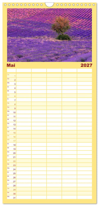 Provence, Lavendelzeit in Südfrankreich (CALVENDO Familienplaner 2027)
