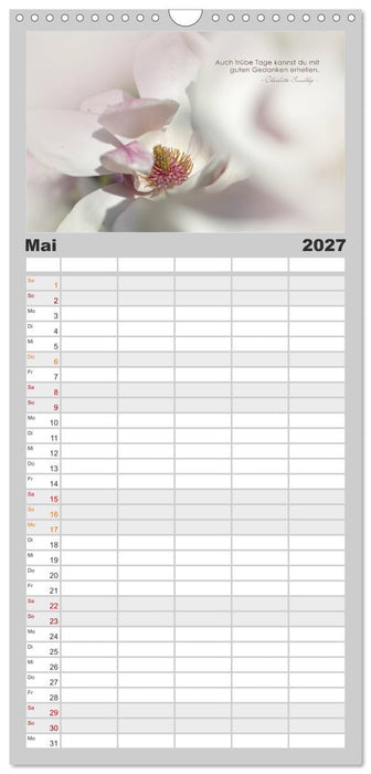 Mit guten Gedanken durch das Jahr (CALVENDO Familienplaner 2027)