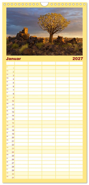 Fantastisches Namibia (CALVENDO Familienplaner 2027)