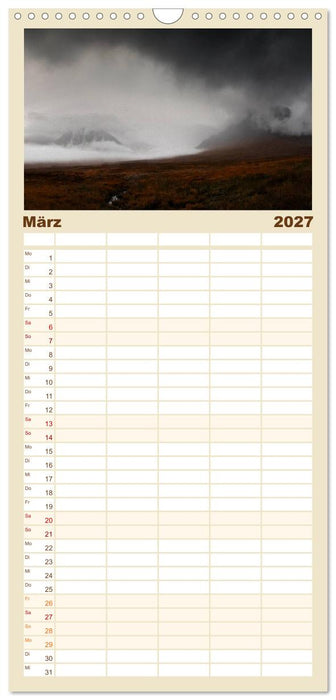 Schottland - Land der Legenden (CALVENDO Familienplaner 2027)