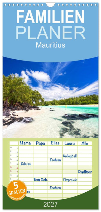 Mauritius (CALVENDO Familienplaner 2027)
