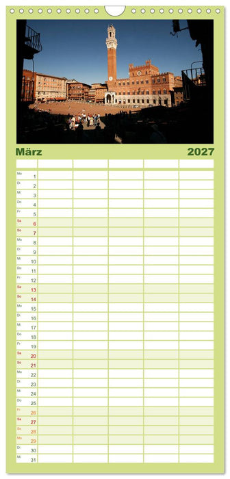 Traumhaftes Italien (CALVENDO Familienplaner 2027)