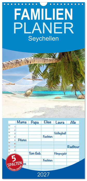 Seychellen (CALVENDO Familienplaner 2027)