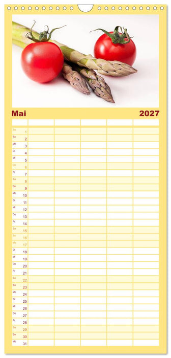 Kulinarische Kompositionen (CALVENDO Familienplaner 2027)