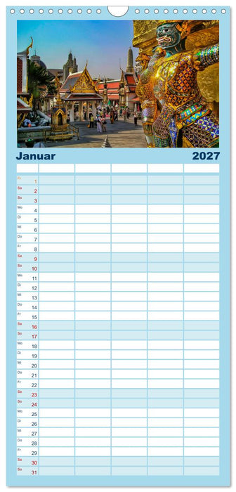 Die 12 meistbesuchten Städte der Welt (CALVENDO Familienplaner 2027)