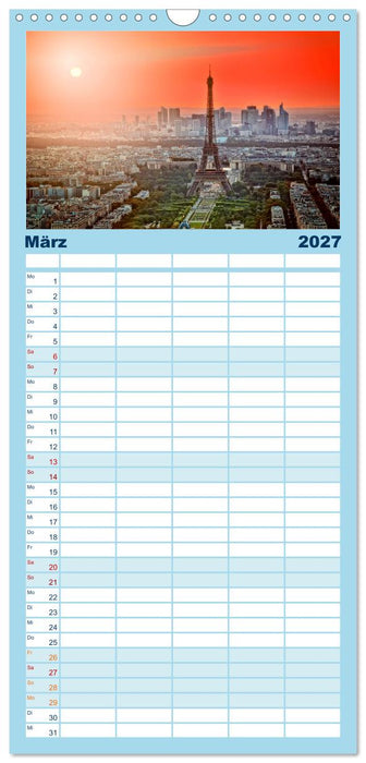 Die 12 meistbesuchten Städte der Welt (CALVENDO Familienplaner 2027)
