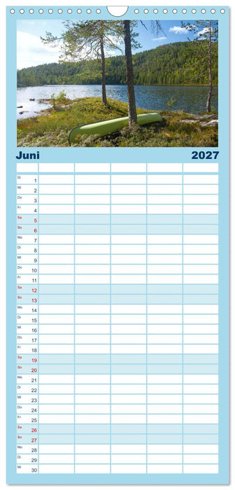 Faszination Skandinavien (CALVENDO Familienplaner 2027)