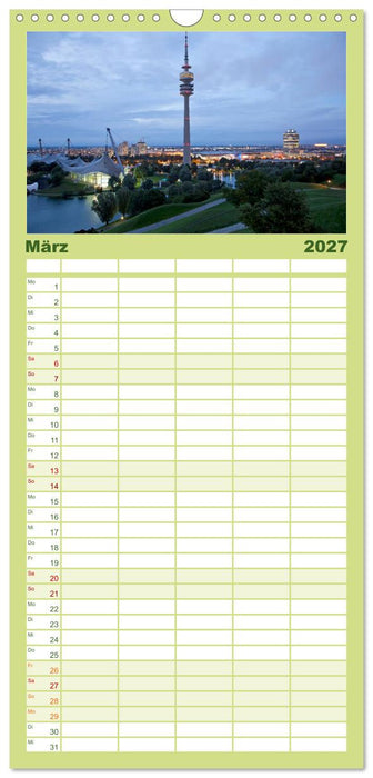 Landeshauptstadt München (CALVENDO Familienplaner 2027)