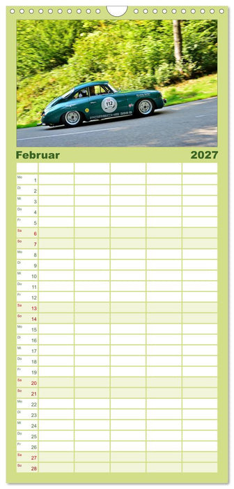 Porsche Oldtimer - EGGBERG KLASSIK - Der Berg ruft (CALVENDO Familienplaner 2027)