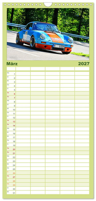 Porsche Oldtimer - EGGBERG KLASSIK - Der Berg ruft (CALVENDO Familienplaner 2027)