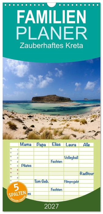 Zauberhaftes Kreta (CALVENDO Familienplaner 2027)