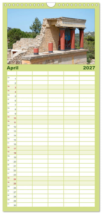 Zauberhaftes Kreta (CALVENDO Familienplaner 2027)
