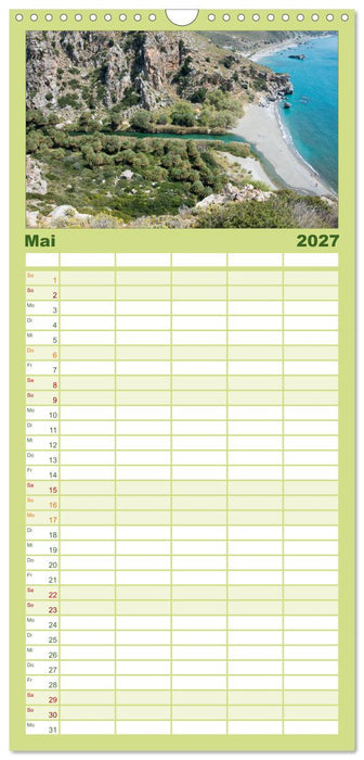 Zauberhaftes Kreta (CALVENDO Familienplaner 2027)