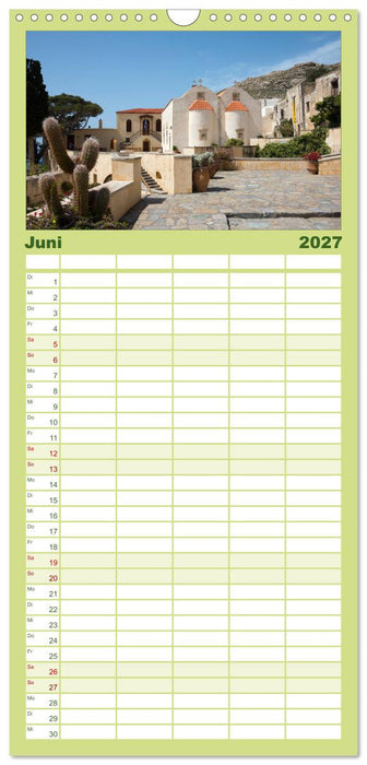 Zauberhaftes Kreta (CALVENDO Familienplaner 2027)