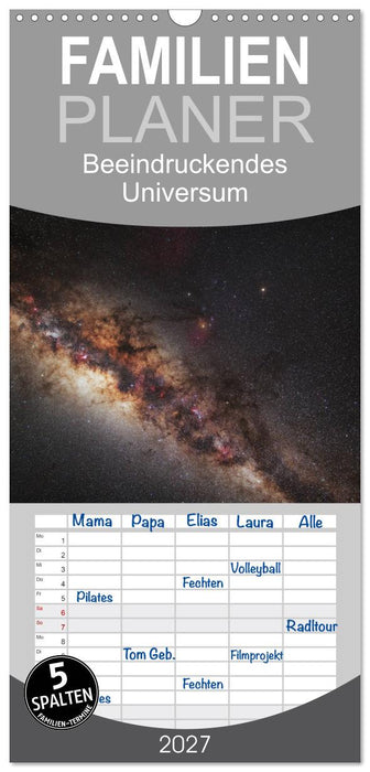 Beeindruckendes Universum (CALVENDO Familienplaner 2027)