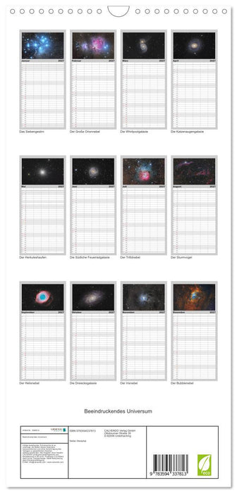 Beeindruckendes Universum (CALVENDO Familienplaner 2027)