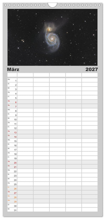 Beeindruckendes Universum (CALVENDO Familienplaner 2027)