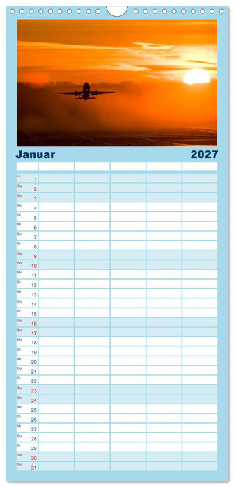 Faszination Fliegerei (CALVENDO Familienplaner 2027)