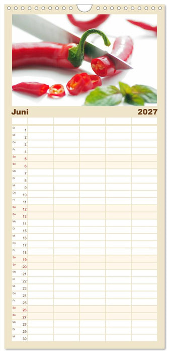 Leichte Küche (CALVENDO Familienplaner 2027)