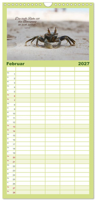 Ruhe und Gelassenheit 2027 (CALVENDO Familienplaner 2027)
