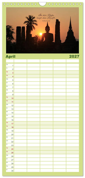 Ruhe und Gelassenheit 2027 (CALVENDO Familienplaner 2027)