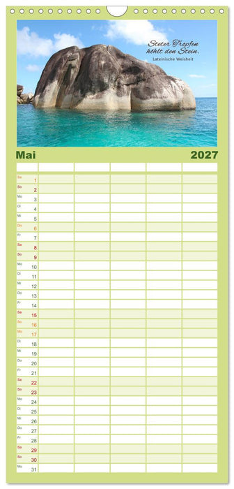 Ruhe und Gelassenheit 2027 (CALVENDO Familienplaner 2027)