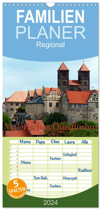 Malerisches Quedlinburg (CALVENDO Familienplaner 2027)