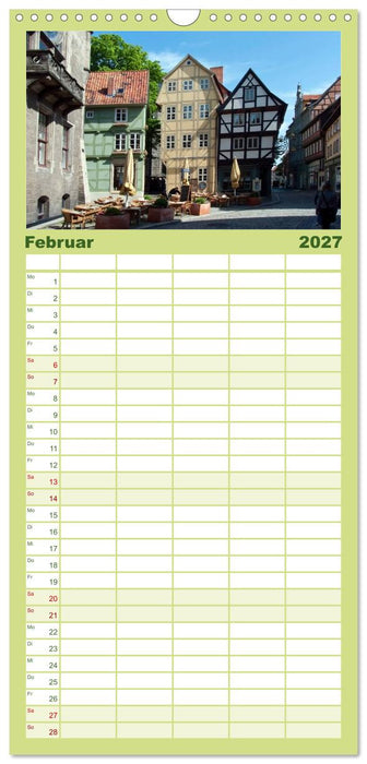 Malerisches Quedlinburg (CALVENDO Familienplaner 2027)