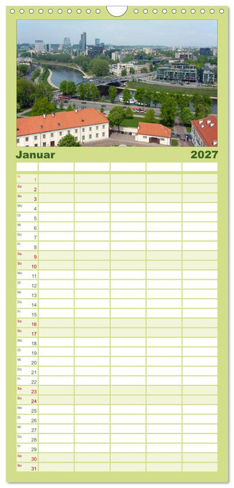 Litauens Schönheiten (CALVENDO Familienplaner 2027)