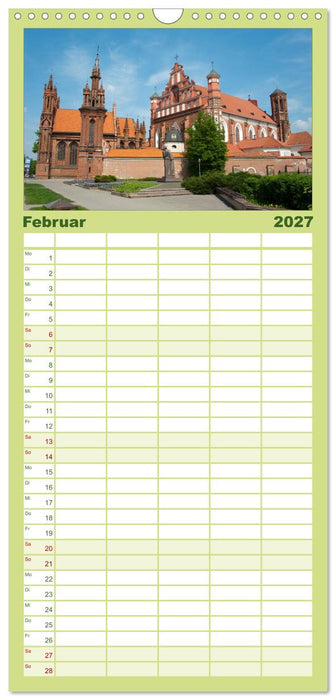 Litauens Schönheiten (CALVENDO Familienplaner 2027)