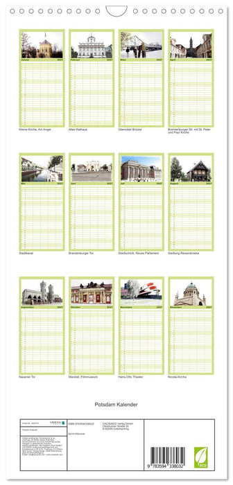 Potsdam Kalender (CALVENDO Familienplaner 2027)