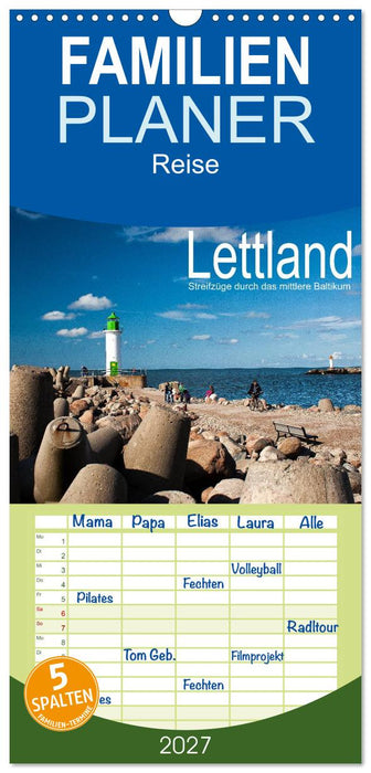Lettland - Streifzüge durch das mittlere Baltikum (CALVENDO Familienplaner 2027)