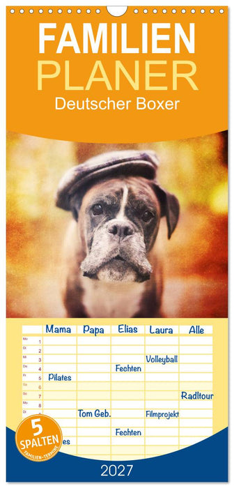 Deutscher Boxer (CALVENDO Familienplaner 2027)