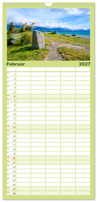 Neuseeland - Die schönsten Orte am anderen Ende der Welt (CALVENDO Familienplaner 2027)