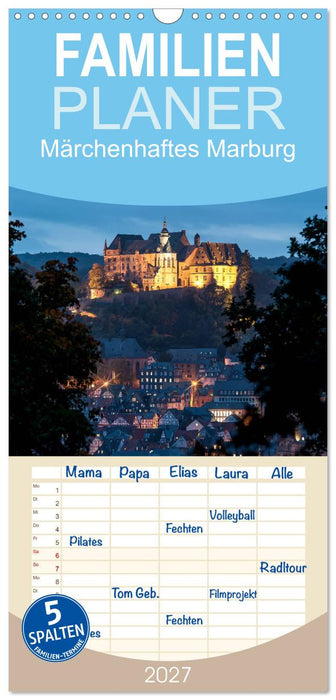 Märchenhaftes Marburg (CALVENDO Familienplaner 2027)
