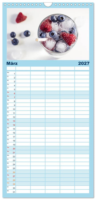 Frisches Aromawasser (CALVENDO Familienplaner 2027)