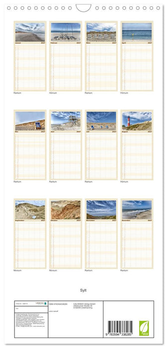 Sylt (CALVENDO Familienplaner 2027)