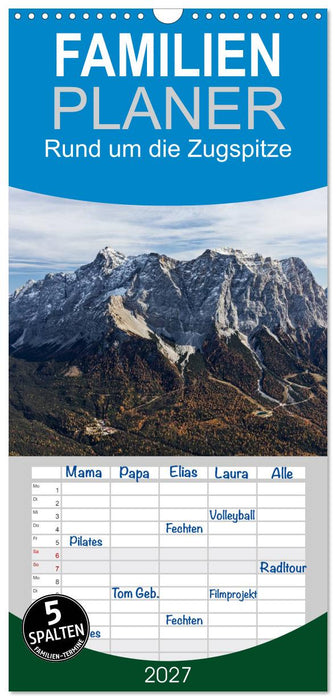 Rund um die Zugspitze (CALVENDO Familienplaner 2027)