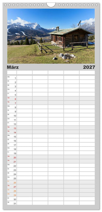 Rund um die Zugspitze (CALVENDO Familienplaner 2027)