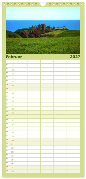 Schottlands Burgen und Ruinen (CALVENDO Familienplaner 2027)