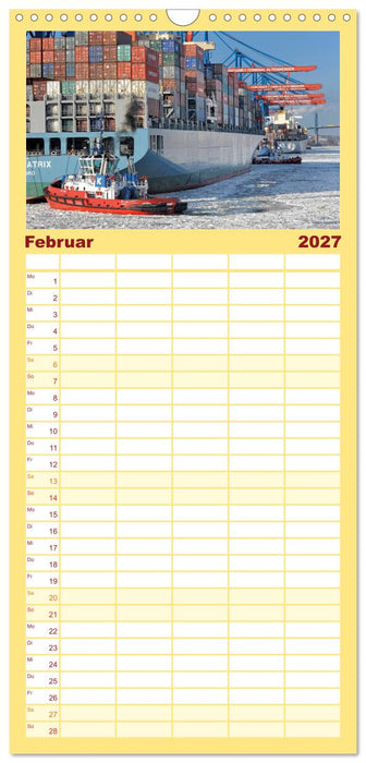 Hamburg Stadt an der Alster und Elbe (CALVENDO Familienplaner 2027)