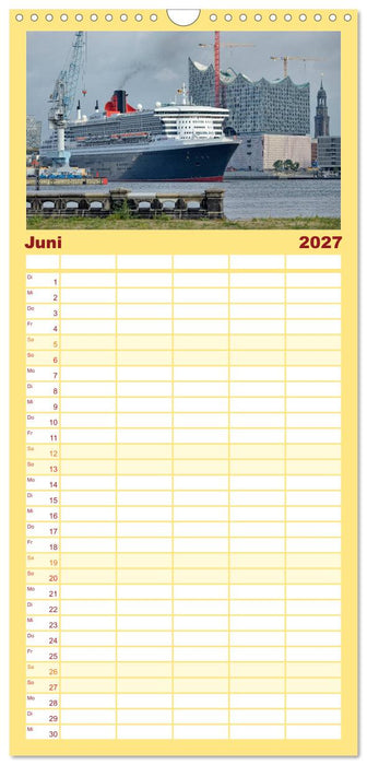Hamburg Stadt an der Alster und Elbe (CALVENDO Familienplaner 2027)