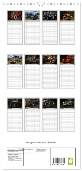 Außergewöhnliche Autos - Hot Rods (CALVENDO Familienplaner 2027)