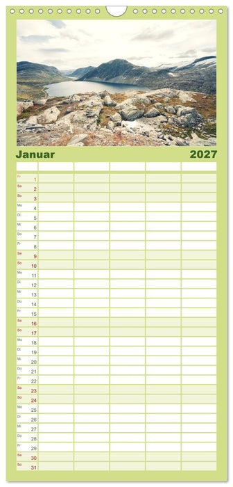Norwegen (CALVENDO Familienplaner 2027)