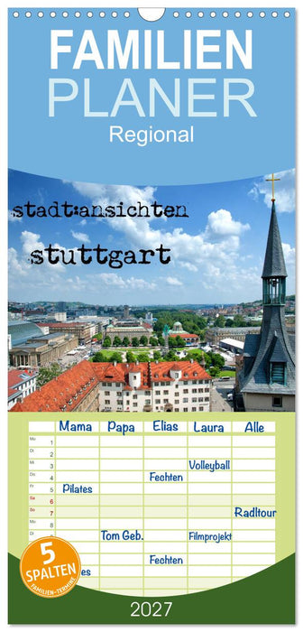 stadtansichten stuttgart (CALVENDO Familienplaner 2027)
